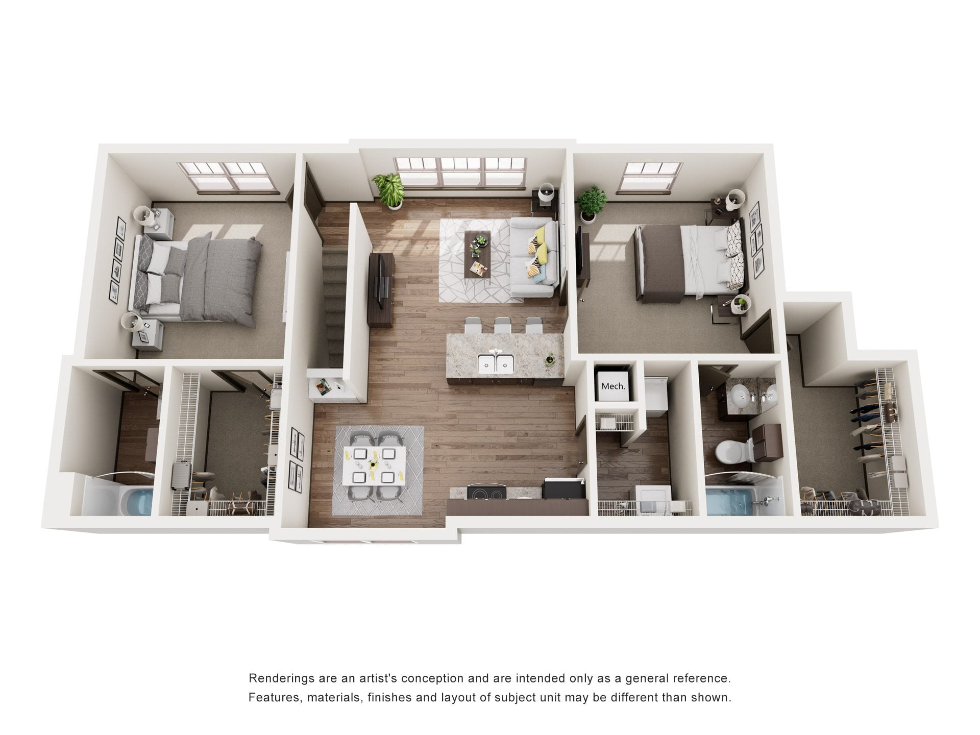 B3_TwoBedroom floor plan